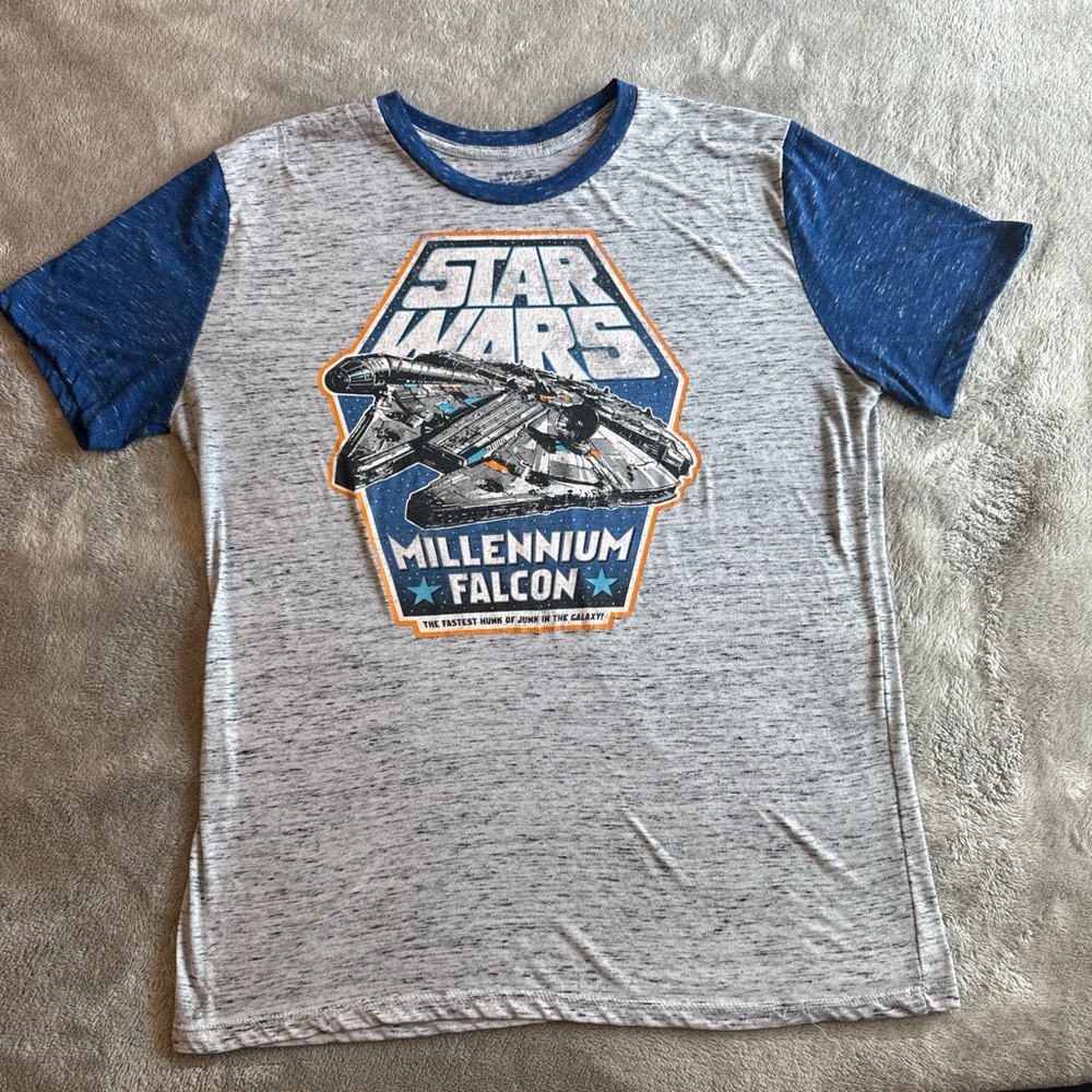 Star Wars Millennium Falcon Tee - Gray and Blue